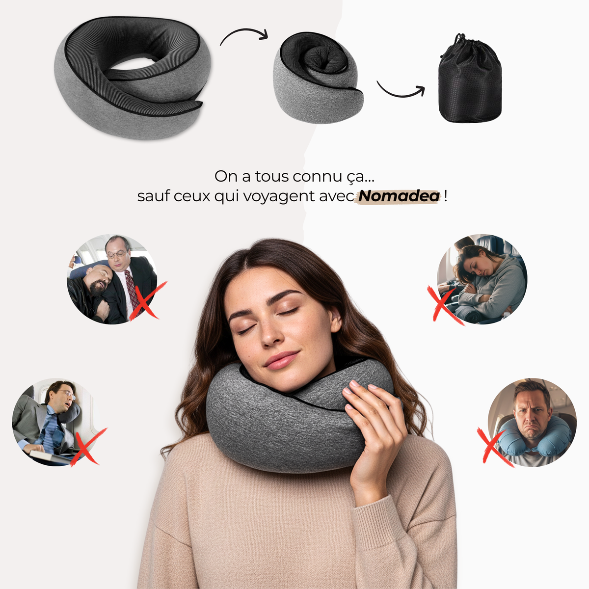 Coussin de voyage confort absolu