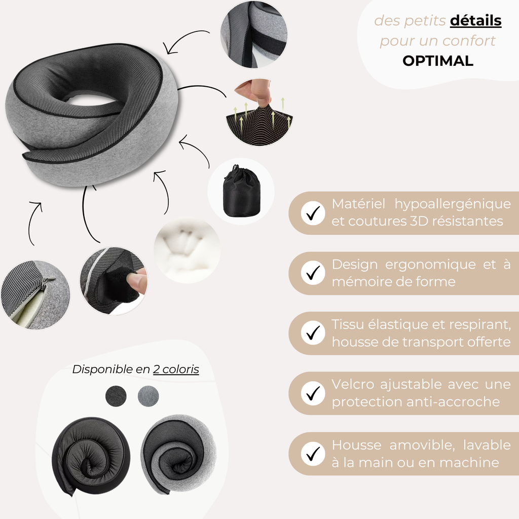 Coussin de voyage confort absolu